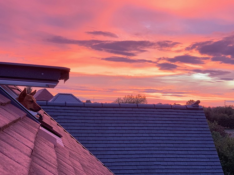 Interior view of a loft conversion