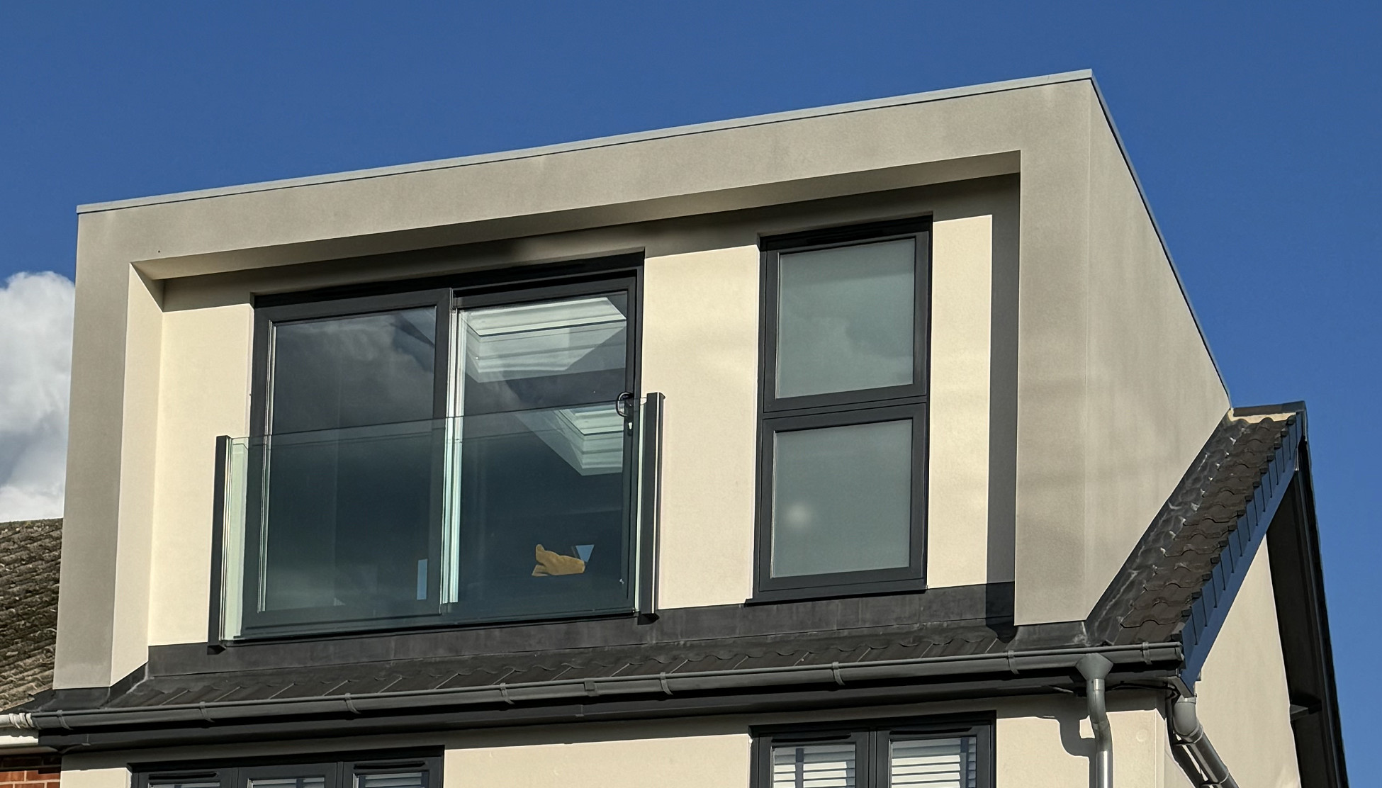 House exterior view showing loft in roof