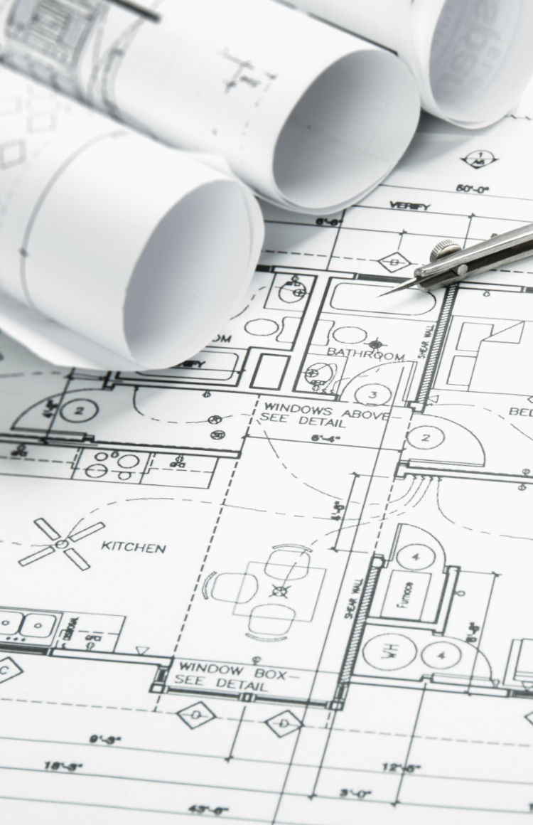 An architect's plan drawing
